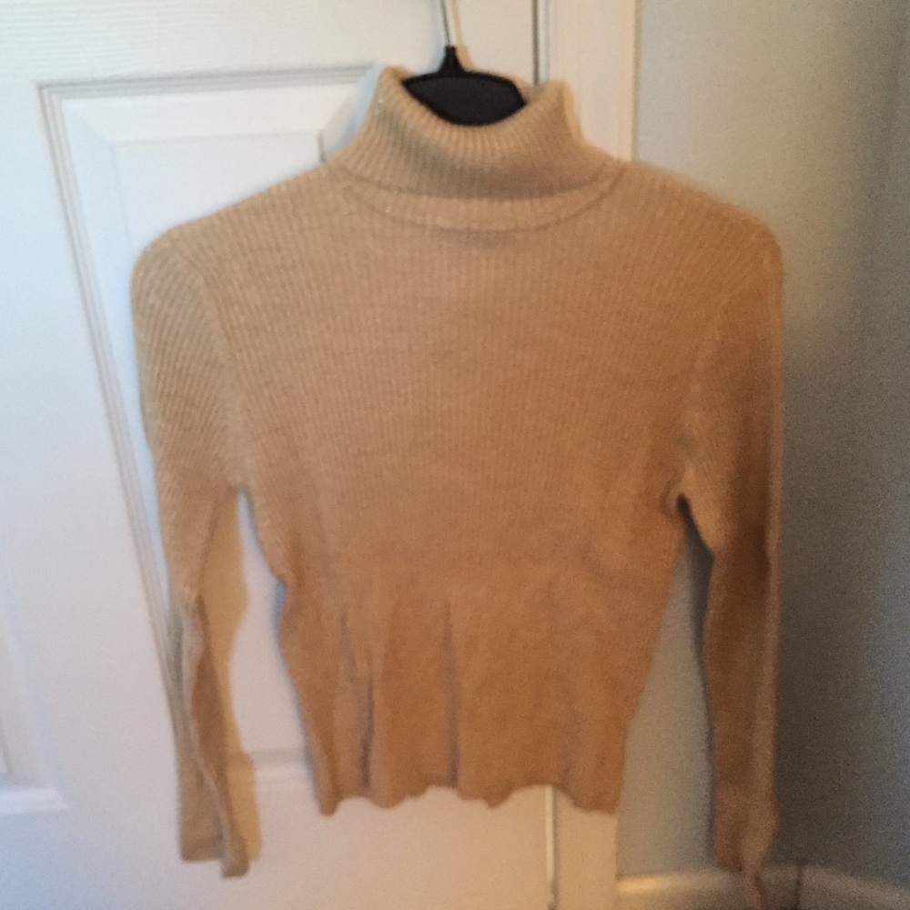 Like New XL Gold Glitter Turtleneck